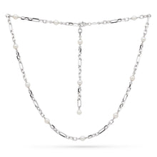 Load image into Gallery viewer, Revival Astoria Figaro Pearl Chain Link Multi Wear Station Necklace