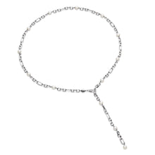 Load image into Gallery viewer, Revival Astoria Figaro Pearl Chain Link Multi Wear Station Necklace