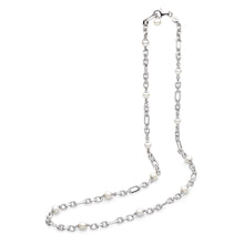 Load image into Gallery viewer, Revival Astoria Figaro Pearl Chain Link Multi Wear Station Necklace
