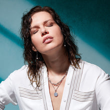 Load image into Gallery viewer, Revival Astoria Figaro Chain Link T-bar Style Necklace
