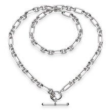 Load image into Gallery viewer, Revival Astoria Figaro Chain Link T-bar Necklace