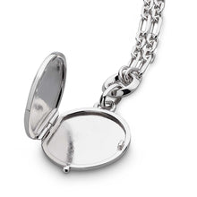 Load image into Gallery viewer, Revival Astoria Figaro Chain Link Locket Necklace