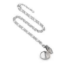 Load image into Gallery viewer, Revival Astoria Figaro Chain Link Locket Necklace