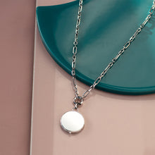 Load image into Gallery viewer, Revival Astoria Figaro Chain Link Locket Necklace