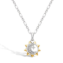 Load image into Gallery viewer, Revival Céleste Sun, Moon & Star Spinner Necklace