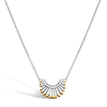 Load image into Gallery viewer, Essence Radiance Golden Small Fan Necklace