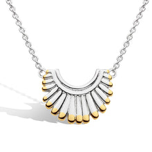 Load image into Gallery viewer, Essence Radiance Golden Small Fan Necklace