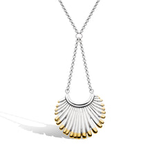 Load image into Gallery viewer, Essence Radiance Golden Fan Chandelier Necklace