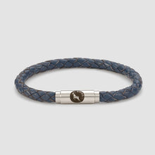 Load image into Gallery viewer, Blue Skinny Leather Bracelet