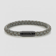 Load image into Gallery viewer, Grey Middy Leather Bracelet