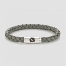 Load image into Gallery viewer, Grey Middy Leather Bracelet