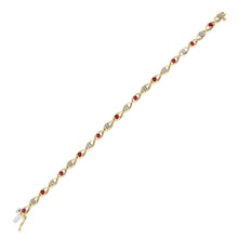 Load image into Gallery viewer, Ruby And Diamond Bracelet
