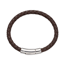Load image into Gallery viewer, Daddy And Me Brown Leather Bracelets