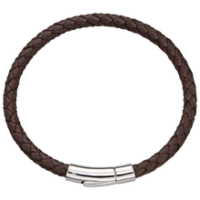 Load image into Gallery viewer, Daddy And Me Brown Leather Bracelets