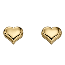 Load image into Gallery viewer, Aria Gold Heart Stud Earrings