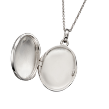 Load image into Gallery viewer, Fiadh – Large Oval Sterling Silver Locket