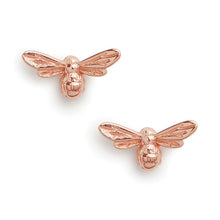 Load image into Gallery viewer, Lucky Bee Earrings Rose Gold