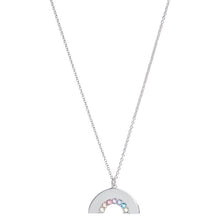 Load image into Gallery viewer, Rainbow Necklace Silver