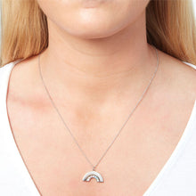Load image into Gallery viewer, Rainbow Necklace Silver