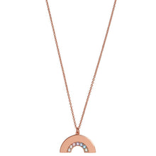 Load image into Gallery viewer, Rainbow Necklace Rose Gold