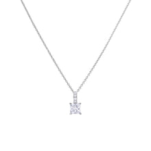Load image into Gallery viewer, Princess Cut CZ Pavé Bale Pendant