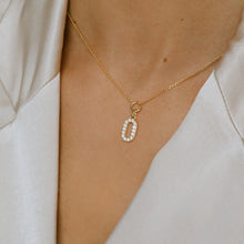 Load image into Gallery viewer, Necklace Capizzi Piccolo - 18K Gold Plated With White Zirconia
