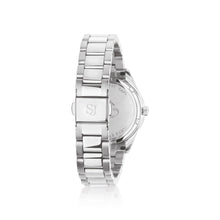 Load image into Gallery viewer, Watch Joelle - Stainless Steel With Silver Sunray Dial And White Zirconia

