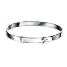 Load image into Gallery viewer, Cross Motif Expandable Baby Bangle With Diamond