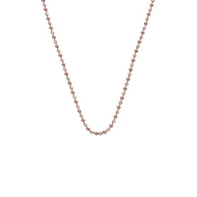 Load image into Gallery viewer, Sterling Silver and Rose Gold Plated Accent Bead Chain