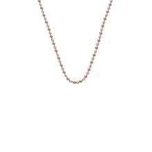 Load image into Gallery viewer, Sterling Silver and Rose Gold Plated Accent Bead Chain