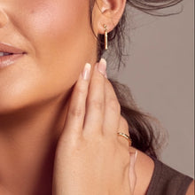 Load image into Gallery viewer, HD X Golden Edit Hope Bar Drop Earrings