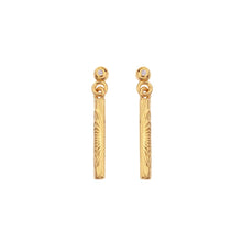 Load image into Gallery viewer, HD X Golden Edit Hope Bar Drop Earrings