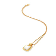 Load image into Gallery viewer, HD X Golden Edit Calm Mother of Pearl Square Pendant