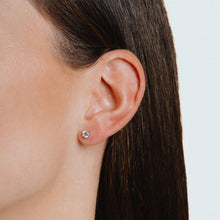 Load image into Gallery viewer, Solitaire Stud Earrings 4mm