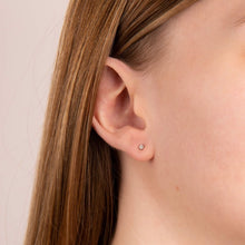 Load image into Gallery viewer, Solitaire Stud Earrings 2mm