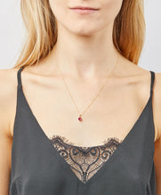 Load image into Gallery viewer, 9ct Yellow Gold Birthstone Pendant - July - Created Ruby