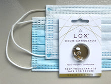 Load image into Gallery viewer, Lox Gold Tone Secure Earring Backs