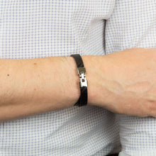 Load image into Gallery viewer, Reborn Textured And Plain Recycled Leather Bracelet
