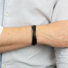 Load image into Gallery viewer, Reborn Textured And Plain Recycled Leather Bracelet