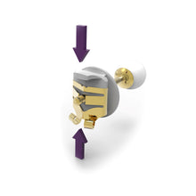 Load image into Gallery viewer, Lox Silver Tone Secure Earring Backs