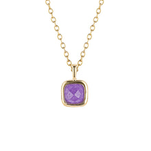 Load image into Gallery viewer, D For Diamond Semi-Precious Birthstone Necklace - February
