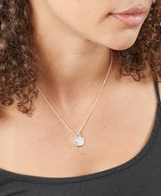 Load image into Gallery viewer, April Crystal Birthstone Pendant On Chain With Engravable Disc