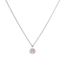 Load image into Gallery viewer, Dusky Pink Zirconia Pavé Necklace