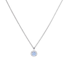 Load image into Gallery viewer, Dusky Blue Zirconia Pavé necklace