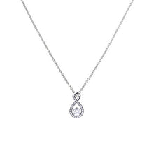Load image into Gallery viewer, Infinity Pendant With Zirconia