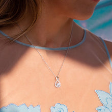 Load image into Gallery viewer, Infinity Pendant With Zirconia