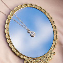 Load image into Gallery viewer, Infinity Pendant With Zirconia