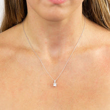 Load image into Gallery viewer, Princess Cut CZ Pavé Bale Pendant