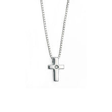 Load image into Gallery viewer, Small Cross Pendant With Diamond
