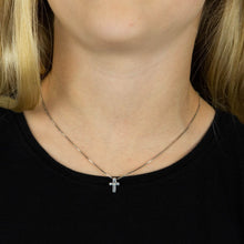 Load image into Gallery viewer, Small Cross Pendant With Diamond